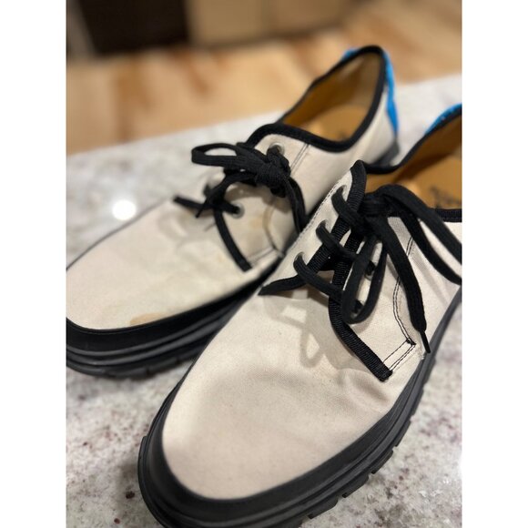 John Fluevog Saturday Vegan Derby Shoes - Size 12 - Picture 5 of 8